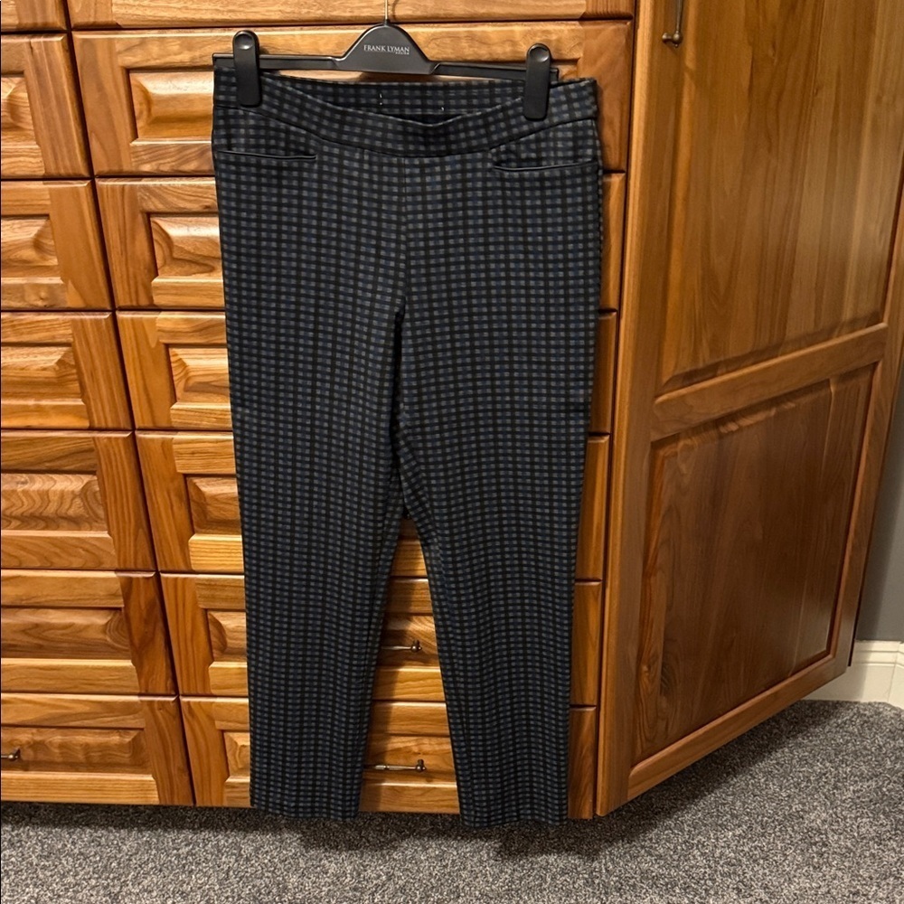 Black and Blue Checkered Pants